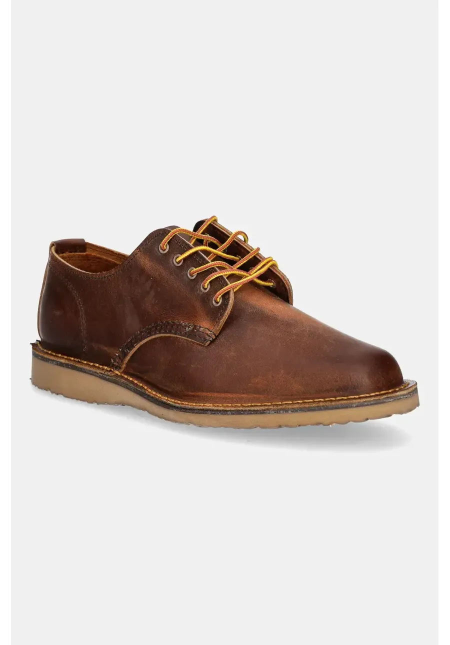 obrazek 1 Red Wing półbuty skórzane Weekender Oxford męskie kolor brązowy 3604