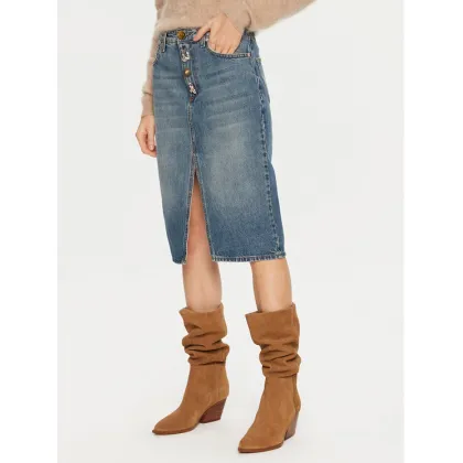 Zdjęcie ViCOLO Spódnica jeansowa DS0060 Niebieski Regular Fit