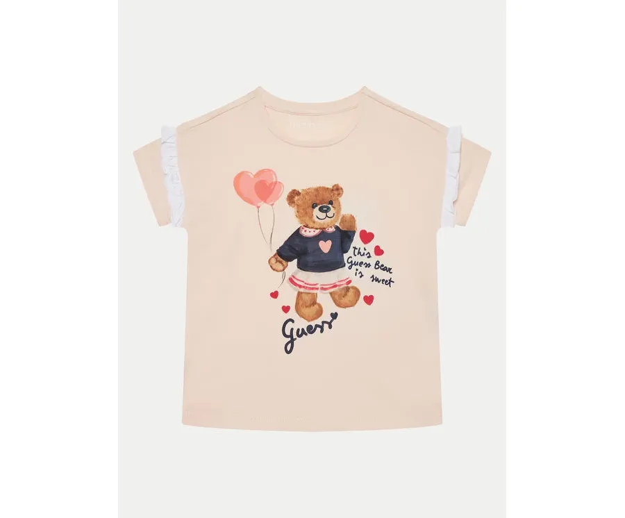 obrazek 1 Guess T-Shirt K5RI12 K6YW4 Różowy Regular Fit