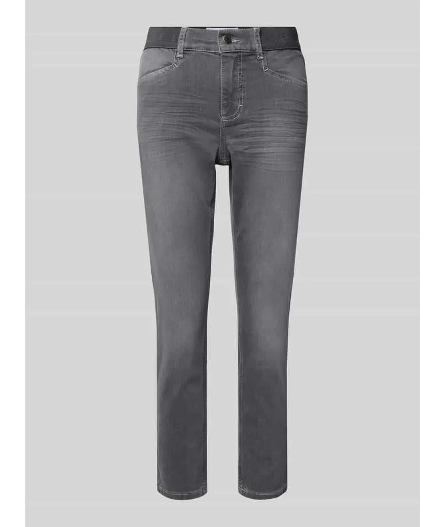 obrazek 1 Jeansy o kroju slim fit i dł. 7/8 zelastycznym basem model ‘ORNELLA SPORTY’