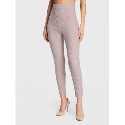 Zdjęcie Guess Legginsy Cable Mix W2BB38 Z2QA0 Fioletowy Slim Fit