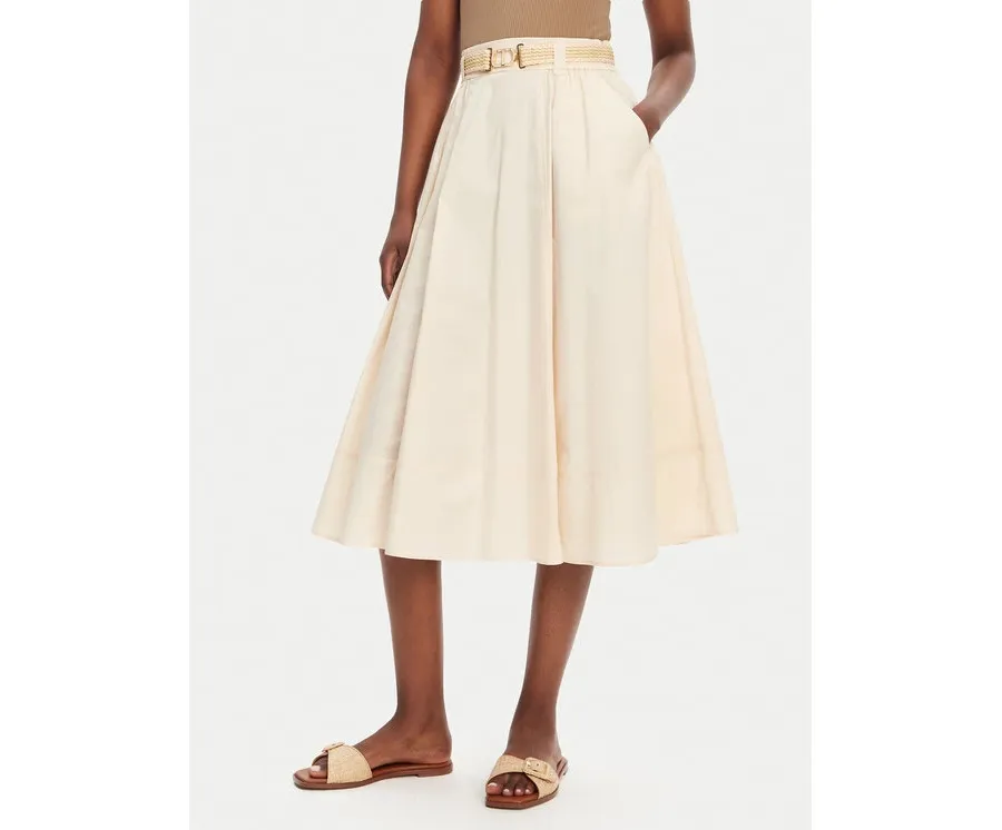 obrazek 1 TWINSET Spódnica trapezowa 251TT202J Écru Regular Fit