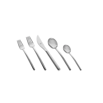 Zdjęcie Elitarny włoski widelec deserowy Due ze stali nierdzewnej - 6 szt.