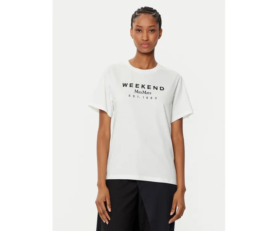 obrazek 1 Weekend Max Mara T-Shirt Cabina 2515971041 Biały Regular Fit