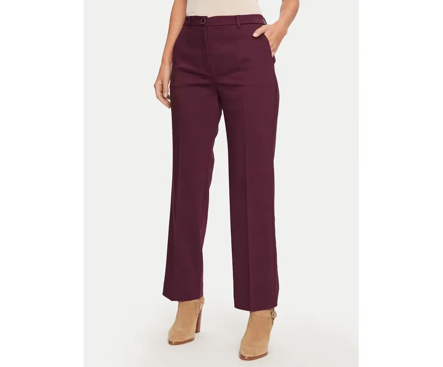 obrazek 1 Guess Spodnie materiałowe Zoe W4BB16 WGIH2 Bordowy Regular Fit