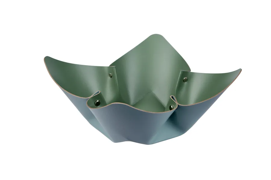 obrazek 1 Misa na owoce Ø35 cm w kształcie kwiatu w kolorze błękitnym