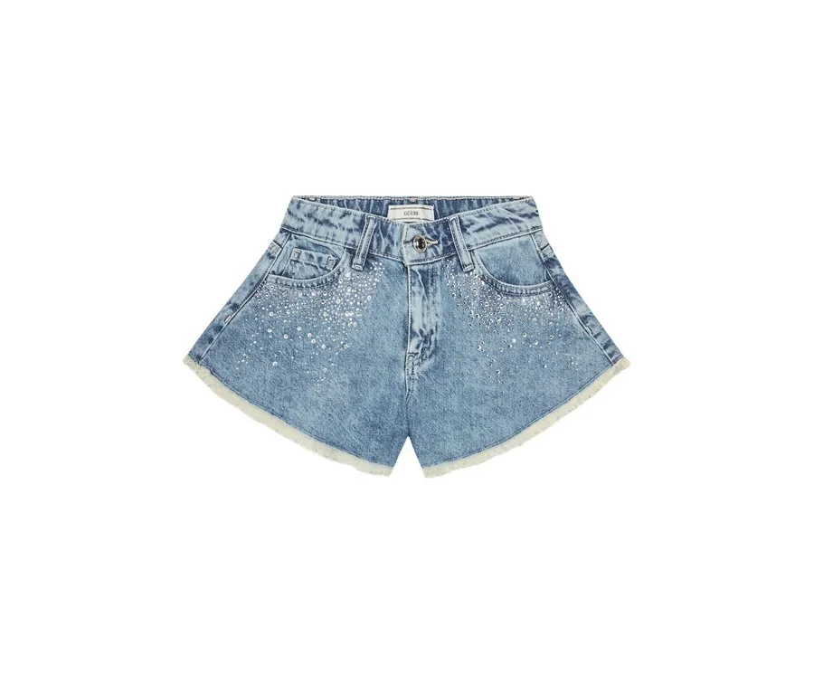 obrazek 1 Guess Szorty jeansowe J5GD42 D45E0 Różowy Regular Fit
