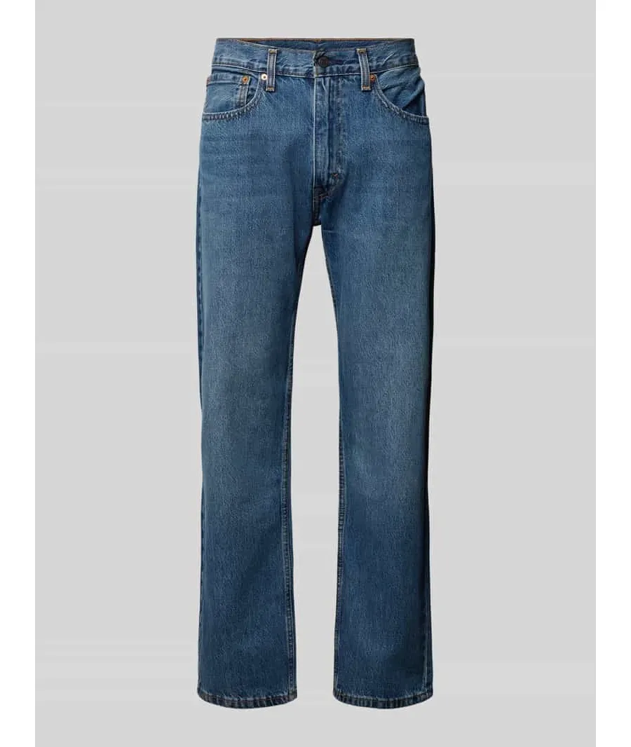 obrazek 1 Jeansy o kroju straight fit z czystej bawełny