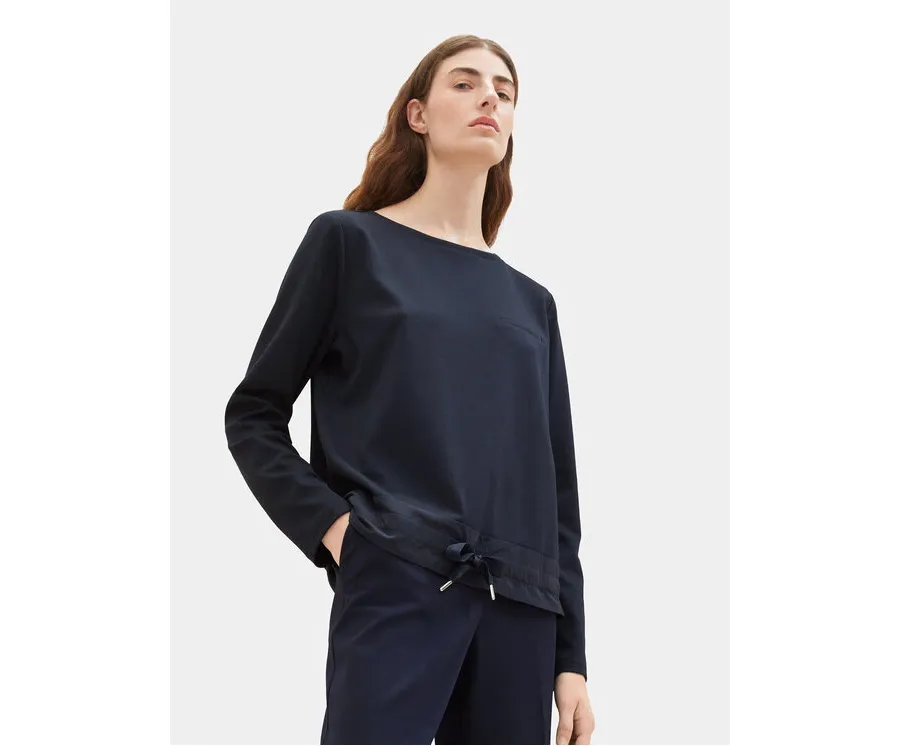 obrazek 1 Tom Tailor Bluza 1038188 Granatowy Regular Fit
