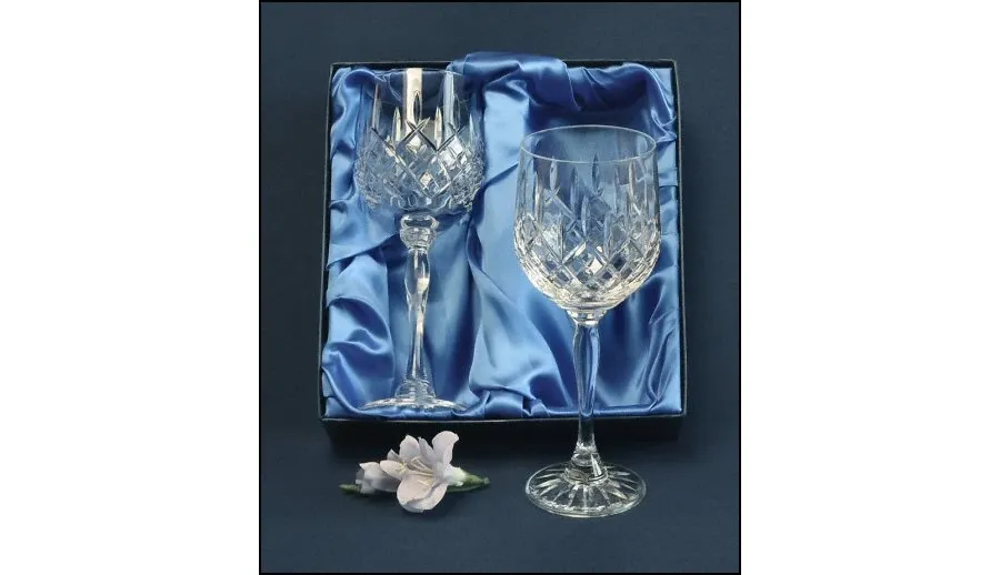 picture 1 Royal Scot Crystal White Wine Glasses London 2 p.