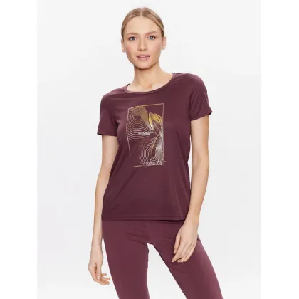 Zdjęcie CMP Koszulka techniczna 38T6656 Bordowy Regular Fit