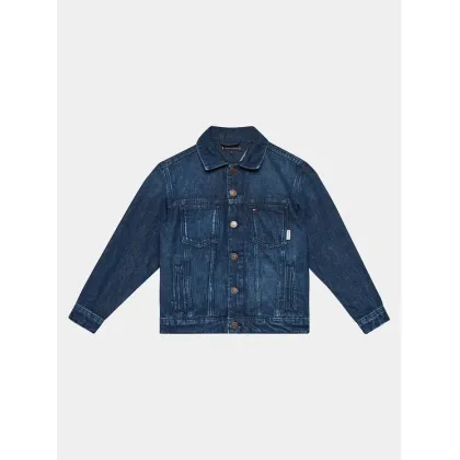 Zdjęcie Tommy Hilfiger Kurtka jeansowa Oversized Trucker Bleach KB0KB08135 Niebieski Regular Fit