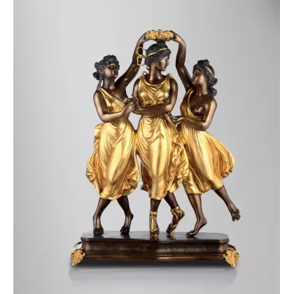Picture A bronze sculpture depicting dancing Canova girls - Fonderia Artistica Ruocco