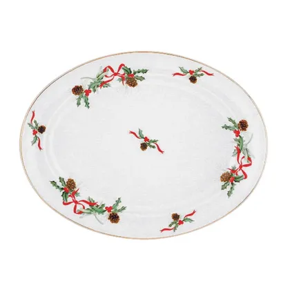 Zdjęcie Półmisek owalny 29 cm z porcelany do jadalni