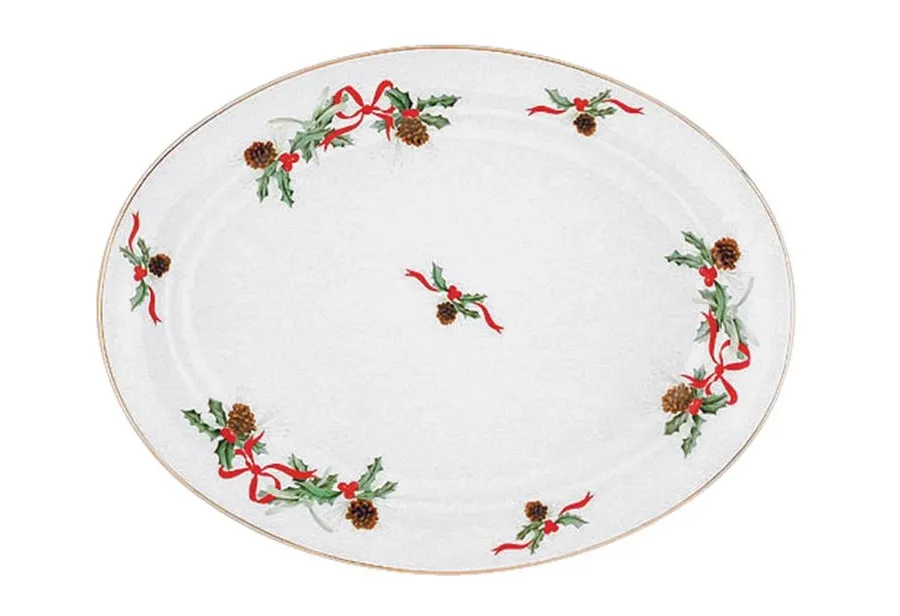 obrazek 1 Półmisek owalny 29 cm z porcelany do jadalni