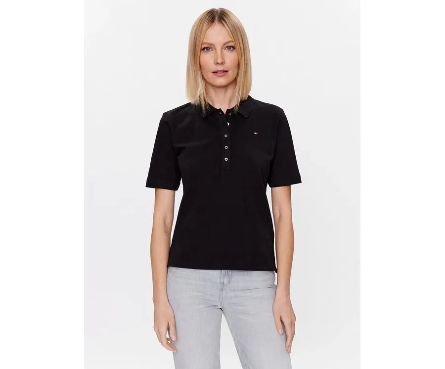 obrazek 1 Tommy Hilfiger Polo Pique WW0WW37820 Czarny Regular Fit