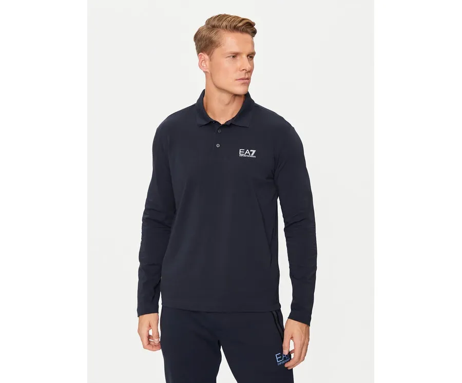 obrazek 1 EA7 Emporio Armani Polo 8NPF15 PJVQZ 0562 Granatowy Regular Fit