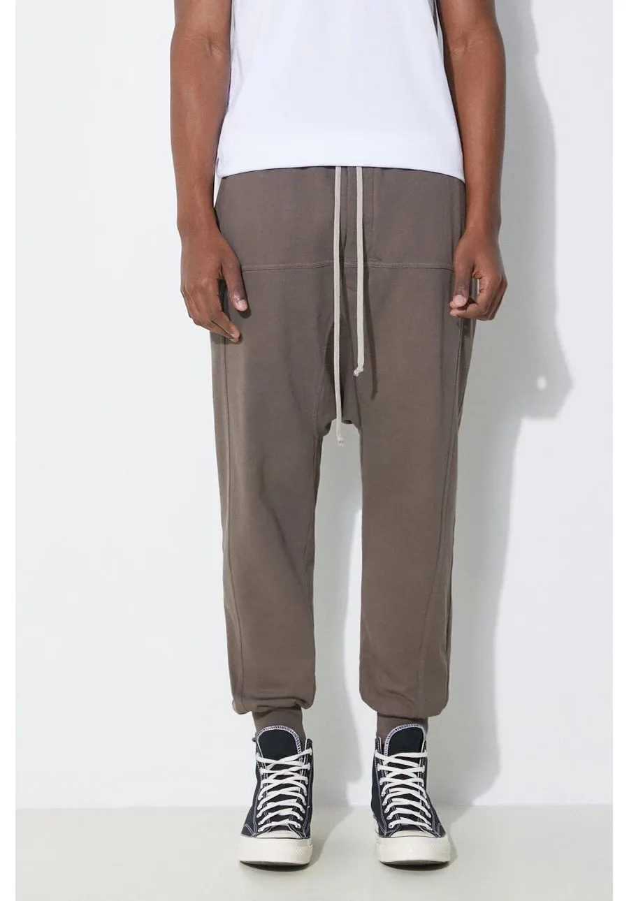 obrazek 1 Rick Owens spodnie dresowe kolor brązowy gładkie DU01D1395.RIG.34