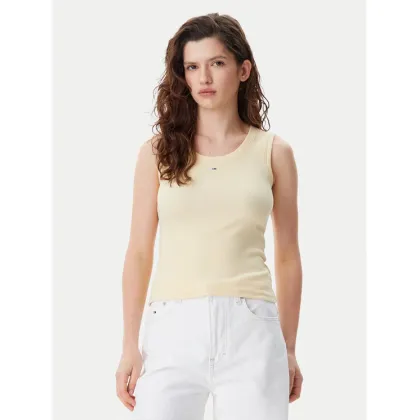 Zdjęcie Tommy Jeans Top Essential DW0DW20673 Żółty Slim Fit