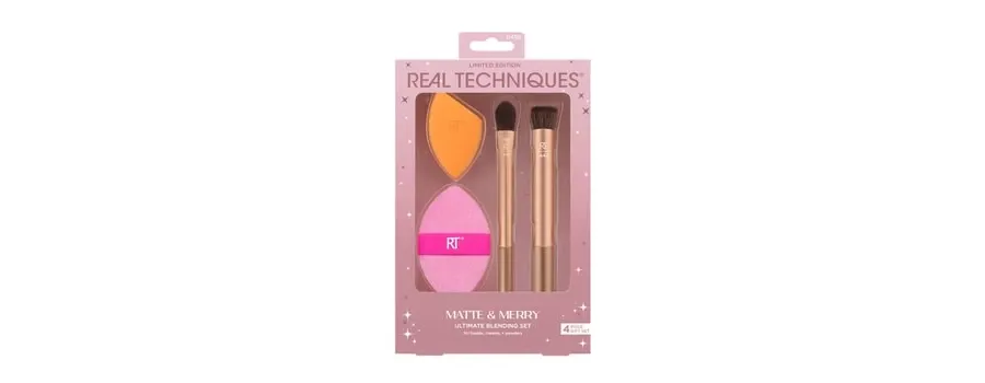 obrazek 1 Real Techniques Matte + Merry Set Brush + Sponge + Puff Set Zestaw pędzli 1 szt.