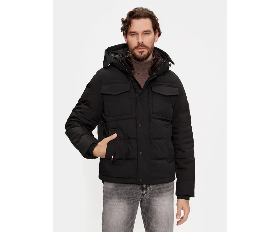 obrazek 1 Tommy Hilfiger Kurtka zimowa Rockie MW0MW32790 Czarny Regular Fit