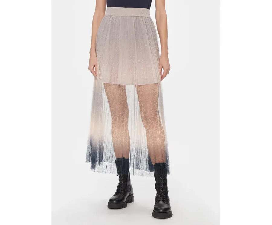 obrazek 1 Armani Exchange Spódnica trapezowa 3DYN01 YNYLZ 1786 Beżowy Regular Fit