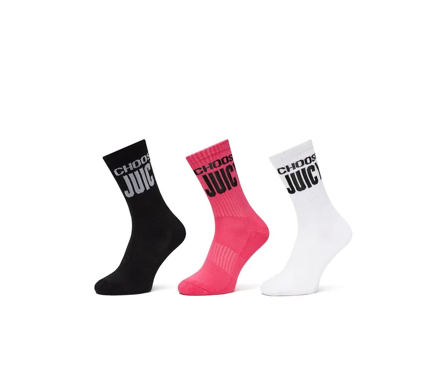 obrazek 1 Juicy Couture Zestaw 3 par wysokich skarpet damskich Choose JCAXS125717 Kolorowy