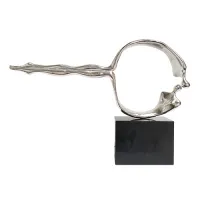 Zdjęcie Piękna posrebrzana statuetka
