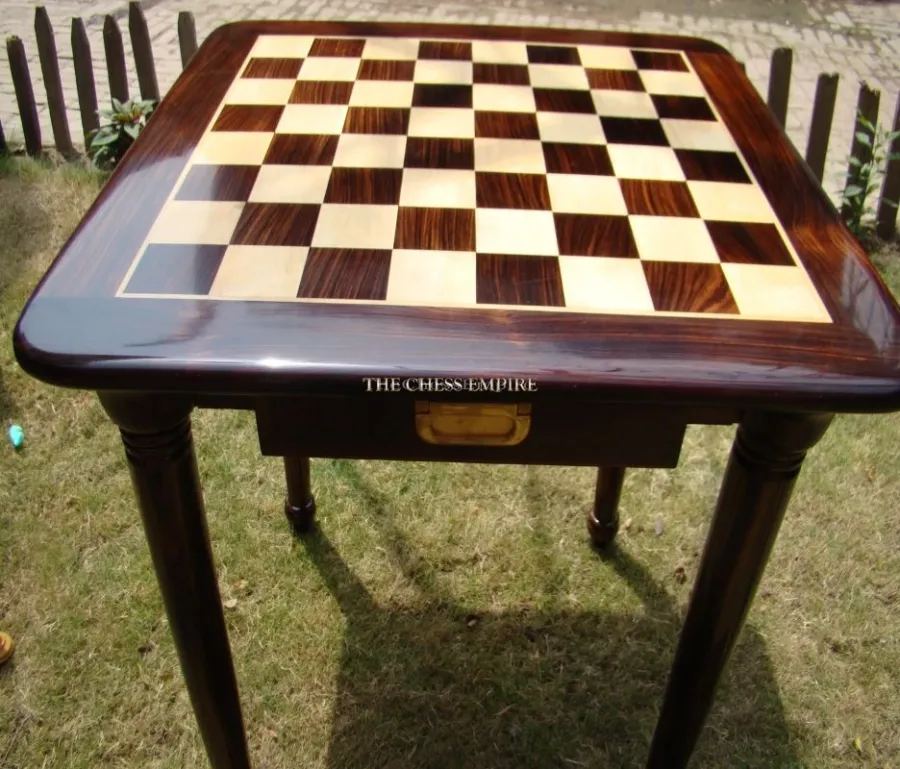 obrazek 3 Wykonany z drewna litowego stół do szachów z serii Exclusive - The Chess Empire