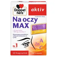 Zdjęcie Doppelherz Aktiv Na Oczy Max, Suplement diety wspomagający wzrok, Kapsułki DOPPELHERZ