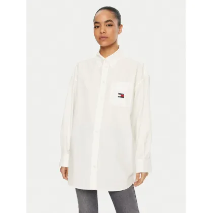 Zdjęcie Tommy Jeans Koszula DW0DW19357 Biały Oversize