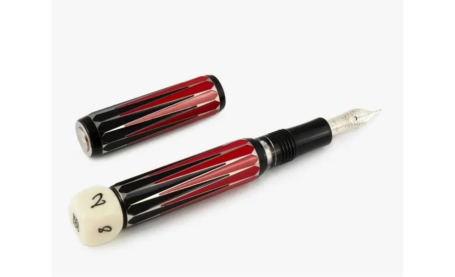 obrazek 1 Designerskie pióro wieczne Backgammon ze srebra próby 925
