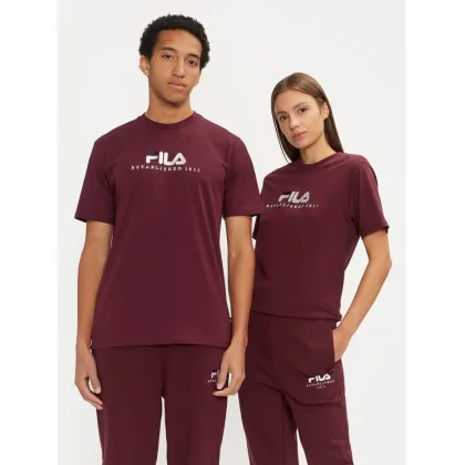 Zdjęcie Fila T-Shirt Unisex Bedburg FAU0147 Bordowy Regular Fit