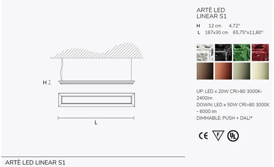 obrazek 3 Wyjątkowy żyrandol Artè LED Linear S1 - Masiero