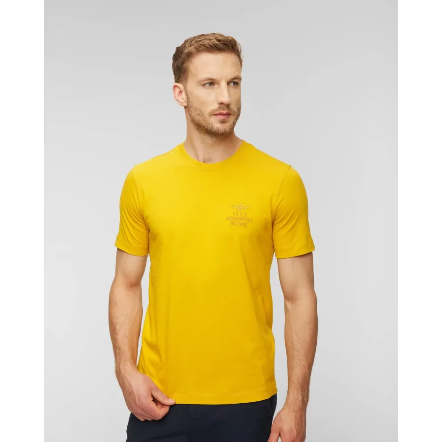 obrazek 1 T-shirt Męski Aeronautica Militare Żółty