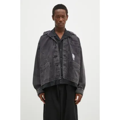 Zdjęcie Maison MIHARA YASUHIRO koszula Double Layered Longsleeve Shirts męska kolor czarny relaxed J13SH184