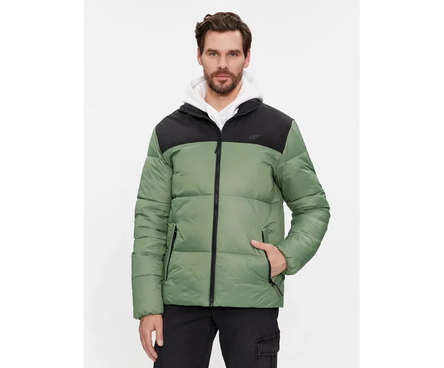 obrazek 1 4F Kurtka zimowa 4FWAW23TDJAM348 Khaki Regular Fit