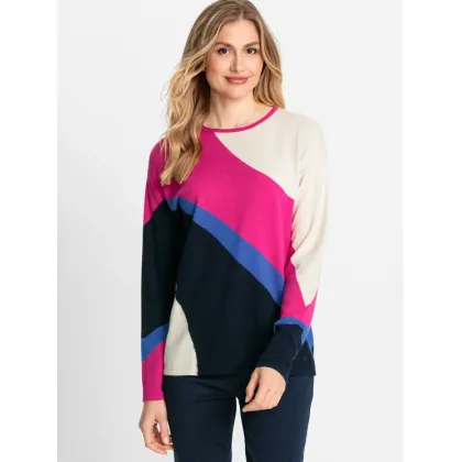Zdjęcie Olsen Sweter 11004143 Kolorowy Regular Fit