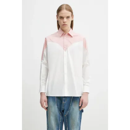 Zdjęcie Fiorucci koszula bawełniana Embroidered Heart Relaxed Fit kolor biały regular z kołnierzykiem klasycznym U02SPTLO055CO02PN02