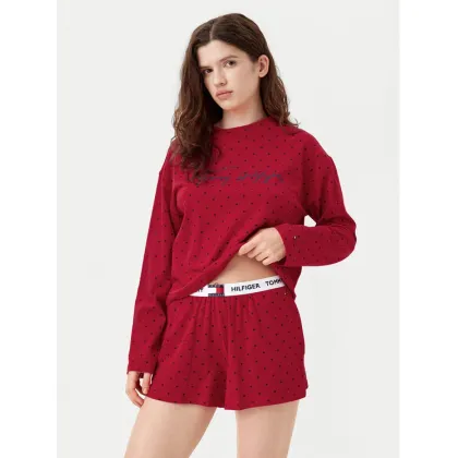 Zdjęcie Tommy Hilfiger Piżama UW0UW05649 Czerwony Relaxed Fit
