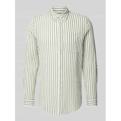 Zdjęcie Koszula casualowa o kroju regular fit z kołnierzykiem typu button down