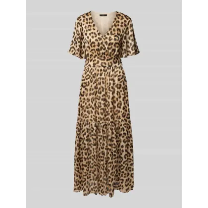 Zdjęcie Długa sukienka z dekoltem w serek