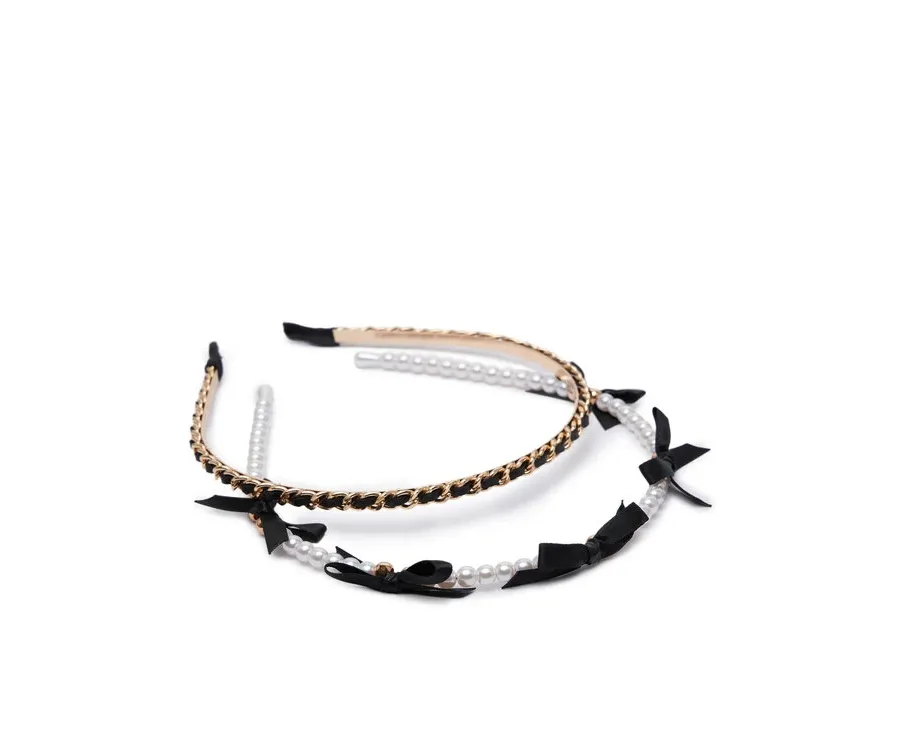 obrazek 1 Aldo Zestaw 2 opasek do włosów Kalilah 13935289 Czarny