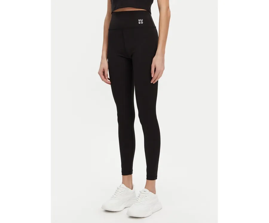 obrazek 1 HUGO Legginsy 50545350 Czarny Slim Fit