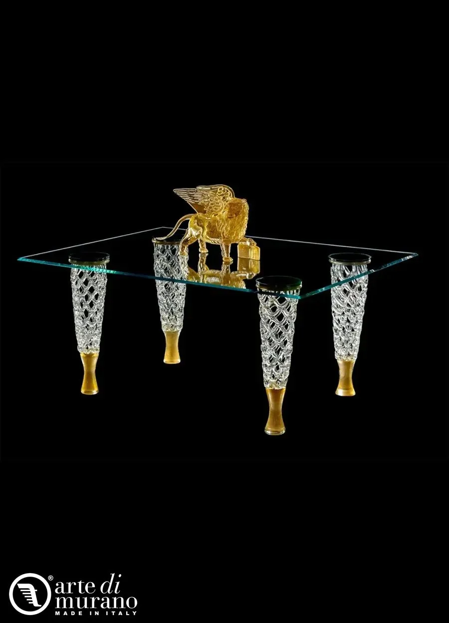 obrazek 1 Prestiżowy szklany stolik ze szkła Murano
