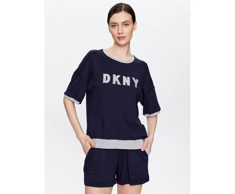 obrazek 1 DKNY Piżama YI3919259 Granatowy Regular Fit