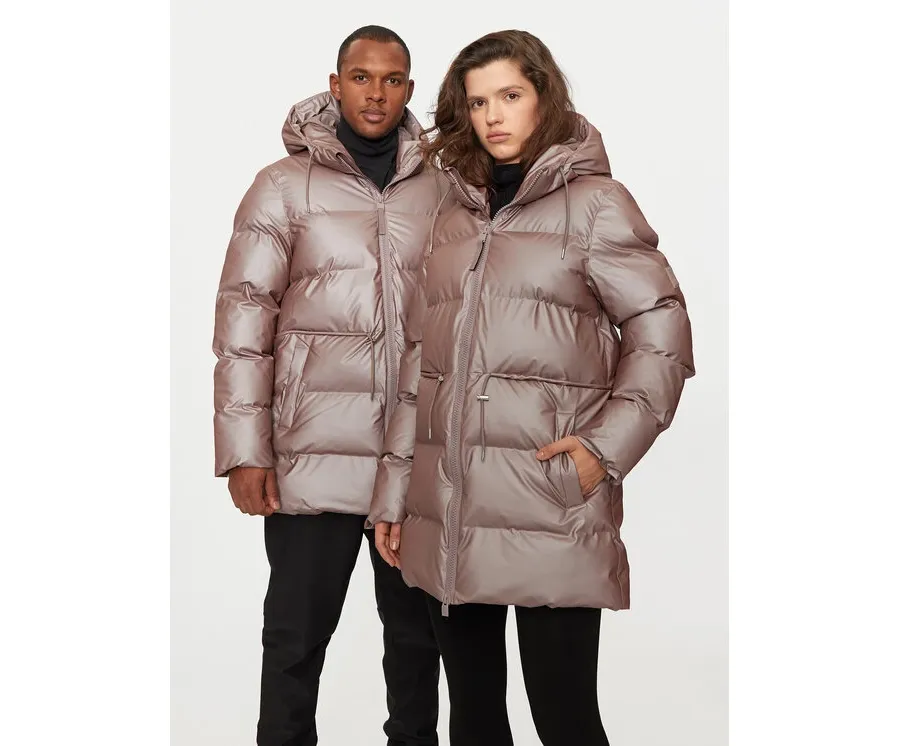 obrazek 1 Rains Kurtka zimowa 15160 Różowy Relaxed Fit