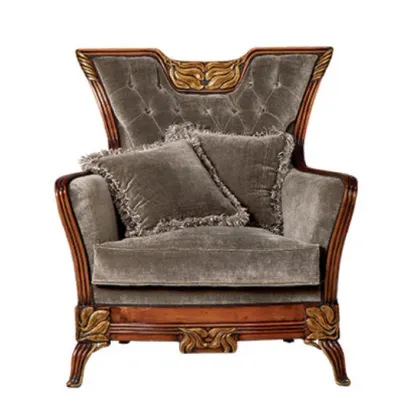 Zdjęcie Wyjątkowy włoski fotel z dwiema poduszkami