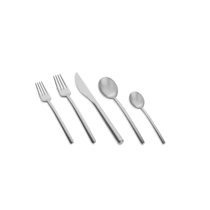 Zdjęcie Włoski 20-elementowy zestaw sztućców Due Ice ze stali nierdzewnej