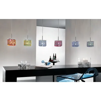 Picture Small, colorful chandelier with crystals - Luxury Products